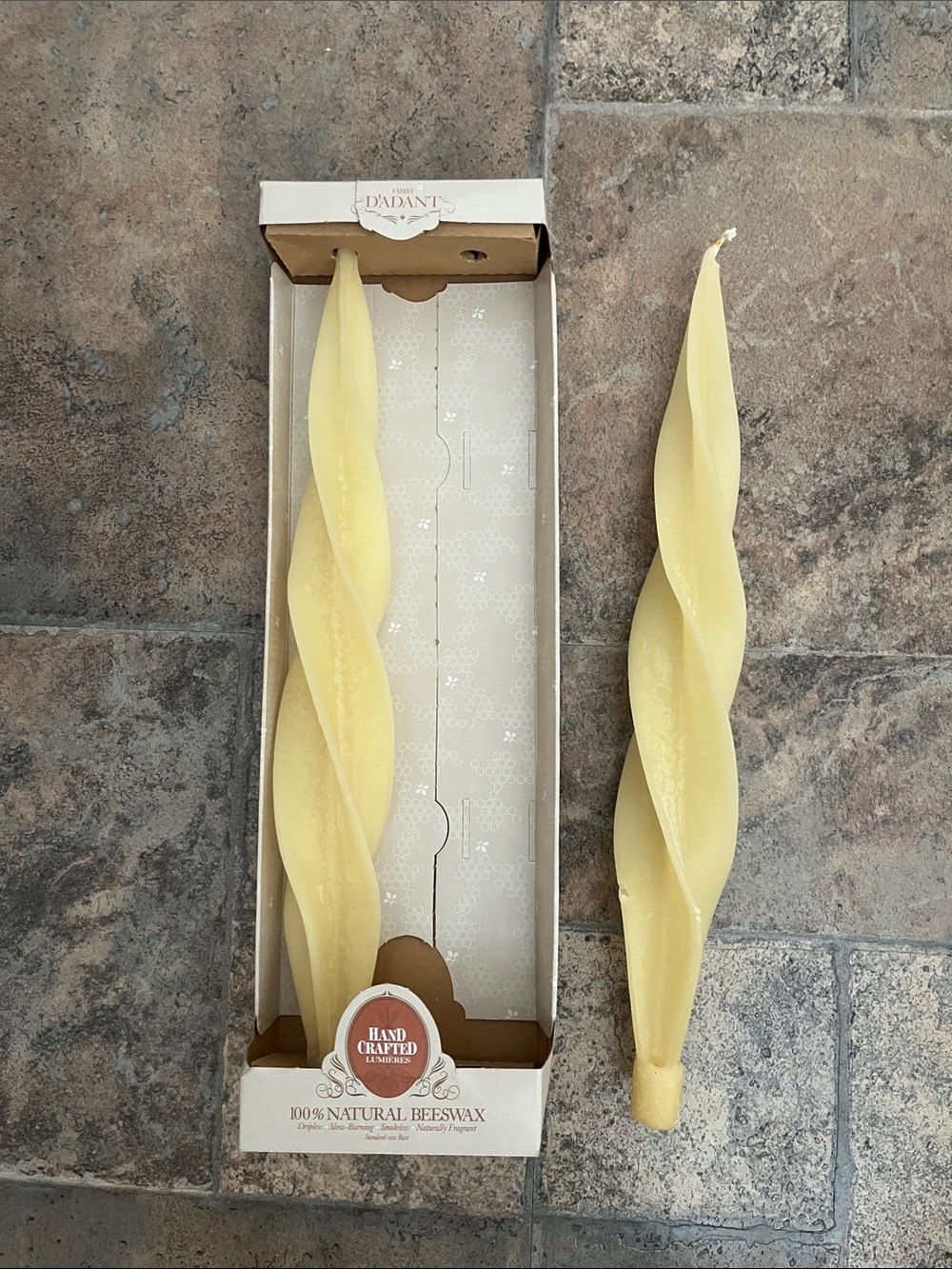 Vintage Handcrafted Beeswax candles